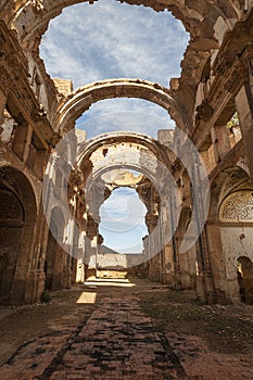 Belchite viejo in Zaragoza, Spain