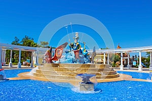 Belek, Antalya, Turkey - May 15, 2021: The Land of Legends theme park in Belek.