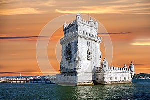 Belem tower in Lisbon city, Portugal