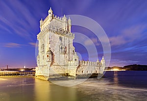 Belem tower, Lisbon - Portugal at night