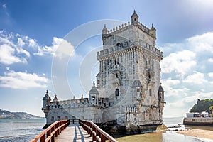 Belem Tower of St. Vincent in the civil parish of Santa Maria de Belem in the municipality of Lisbon, Portugal