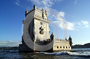 Belem Tower at Sunset on the gentle Tagus photo