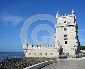 Belem tower on Tagus river