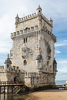 The Belem Tower or Tower Saint Vincent, Lisbon, Portugal