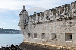 The Belem Tower or Tower Saint Vincent, Lisbon, Portugal