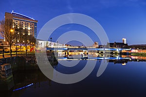 Belfast architecture along River Lagan