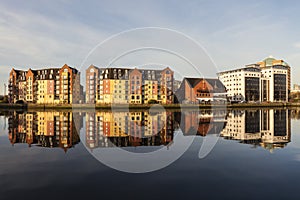 Belfast architecture along River Lagan