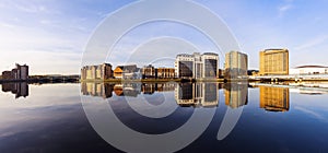 Belfast architecture along River Lagan