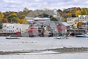 Belfast, Maine Waterfront in Autumn