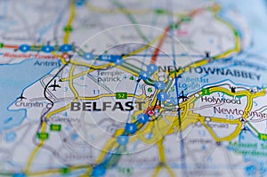 Belfast on map