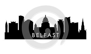 Belfast skyline silhouette.