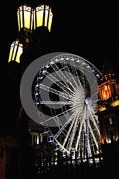 Belfast Wheel at night