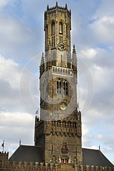 Belfort Tower Bruges HDR photo