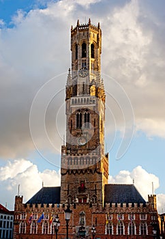 Belfort tower in Brugge, Belgium photo