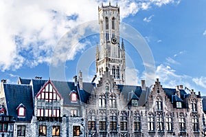 Belfry of Bruges (Belfort of Bruges), in the Grote Markt (Main Square). Belgium photo