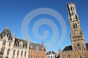 Belfry of Bruges in Belgium