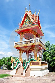 Belfry buddhist temple of thailand