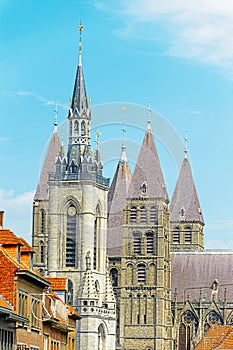 Belfry and Cathedral of Tournai, Belgium photo