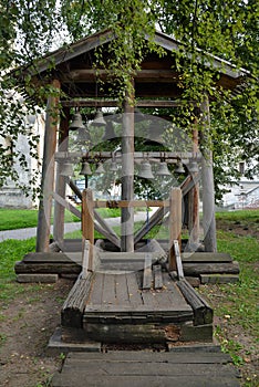 Belfry of Church in Andronikov Monastery of Saviour 1357, Moscow, Russia