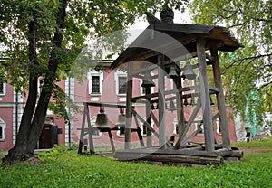 Belfry of Church in Andronikov Monastery of Saviour 1357, Moscow, Russia