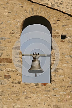 Belfry of a church in Catalonia, Spain