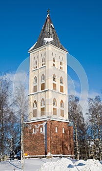 Belfry. Church of the Saint Mary. Lappeenranta.