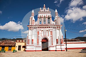 Belfry on church in San Cristobal de las Casas, Chiapas, Mexico. photo