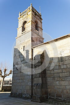 Belfry of church of San Miguel de Bouzas, Vigo, Pontevedra, Spain photo
