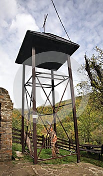 Belfry of church of St. King Lazar near Prolom Banja. Serbia