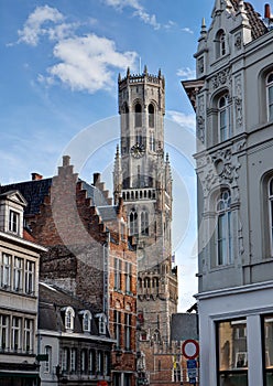 Belfry cityscape Bruges / Brugge, Belgium