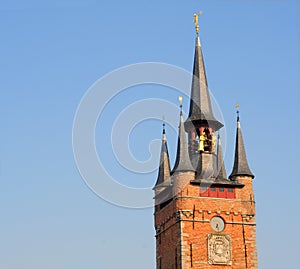Belfry in courtrai, belgium, europe