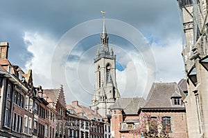 The belfry French: beffroi of Tournai, Belgium