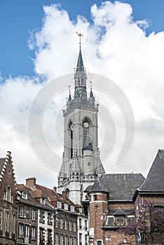 The belfry (French: beffroi) of Tournai, Belgium