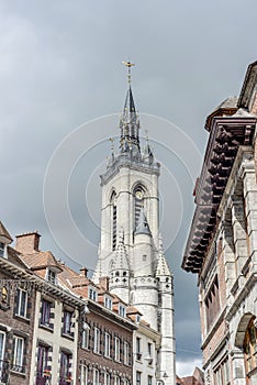 The belfry (French: beffroi) of Tournai, Belgium