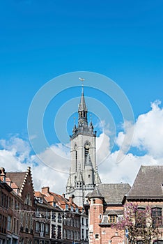 The belfry French: beffroi of Tournai, Belgium