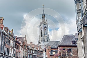 The belfry (French: beffroi) of Tournai, Belgium