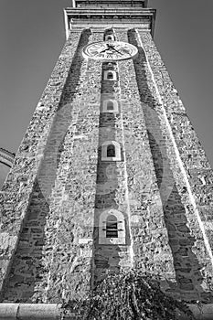 A Belfry of the medieval church on the Adriatic coast.