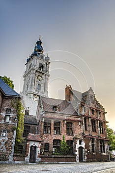 Belfry of Mons in Belgium. photo