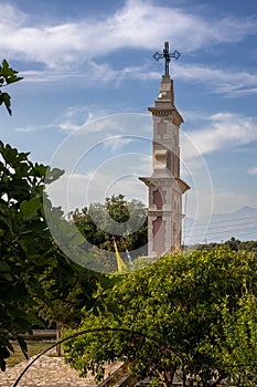 Belfry of the orthodox church, Corfu, Greece