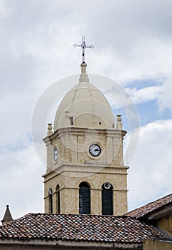 Belfry and roof in La Calera photo