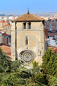 Belfry of San Esteban Church, Burgos. Spain photo