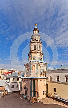 Belfry of St Peter and Paul Cathedral (1726) in Kazan, Russia