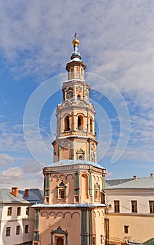 Belfry of St Peter and Paul Cathedral (1726) in Kazan, Russia
