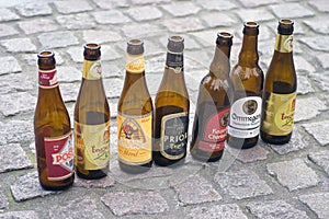 Belgian beer bottles in Bruges