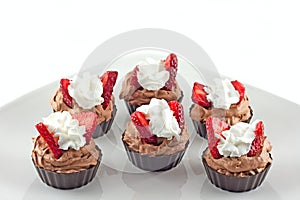 Belgian Chocolate Mousse Filled Cups