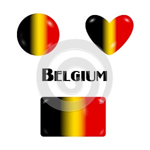 Belgian flag candy or button-badge-pins candies.