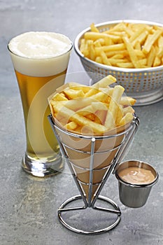 Belgian frites and beer