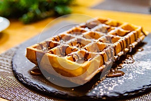 Belgian waffle with img