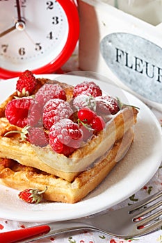 Belgian waffle.