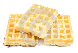 Belgian Waffle on white